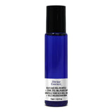 Bouteille verre bleu roll-on 15ml + bille inox/bouchon noir