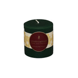 Bougie pilier ronde en cire d'abeille naturelle