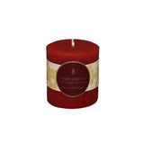 Bougie pilier ronde en cire d'abeille naturelle